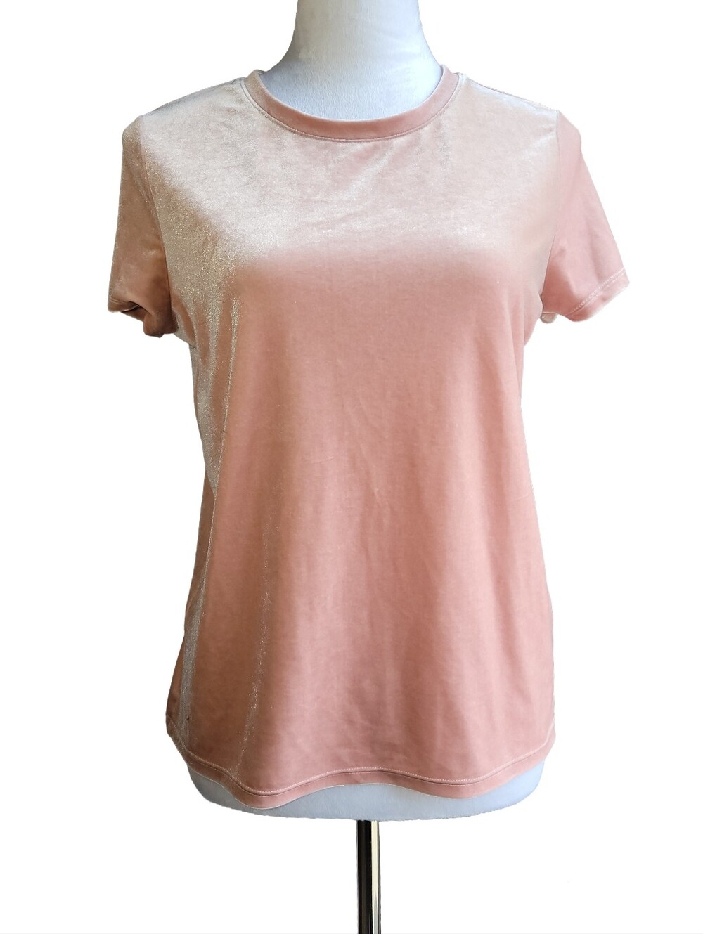 Gap Pink Velvet Short Sleeve Tee - Size XS - Like New